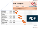 Wedding Gantt Chart Template: John Smith and Rebecca Johnson 6 of 7