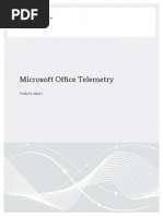 Microsoft Office Telemetry: Analysis Report