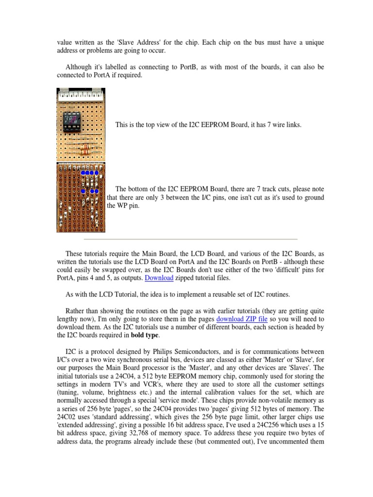 I2C EEPROM and A2D Board Tutorials | PDF | Analog To Digital Converter ...