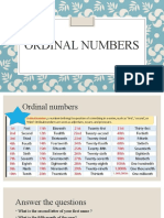 Ordinal Numbers Days Months Dates Conversation Topics Dialogs - 129576