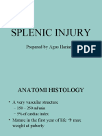 Splenic Injury: Prepared by Agus Harianto