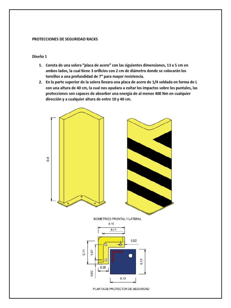 Protectores de Seguridad de Racks | PDF