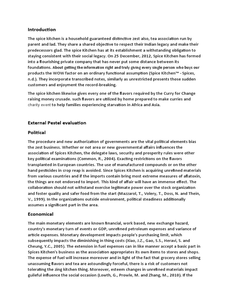 The Spice Kitchen PDF Foods Brand