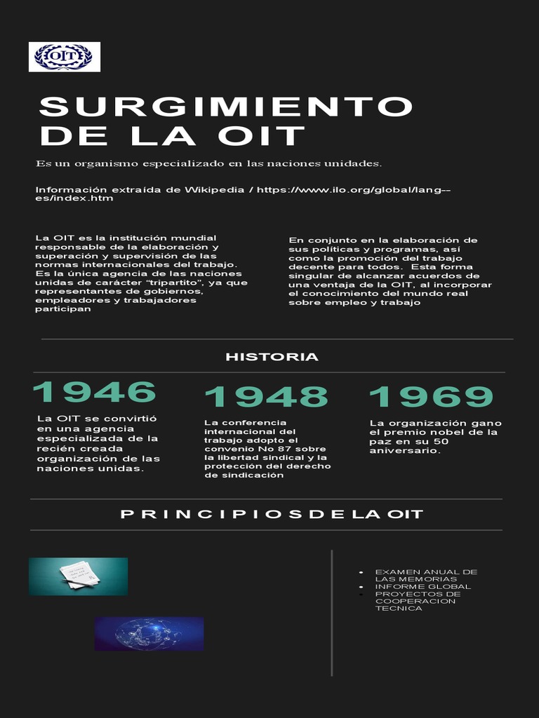 Historia y funciones de la OIT | PDF | Política