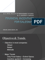 Financial Incentives For Salesman