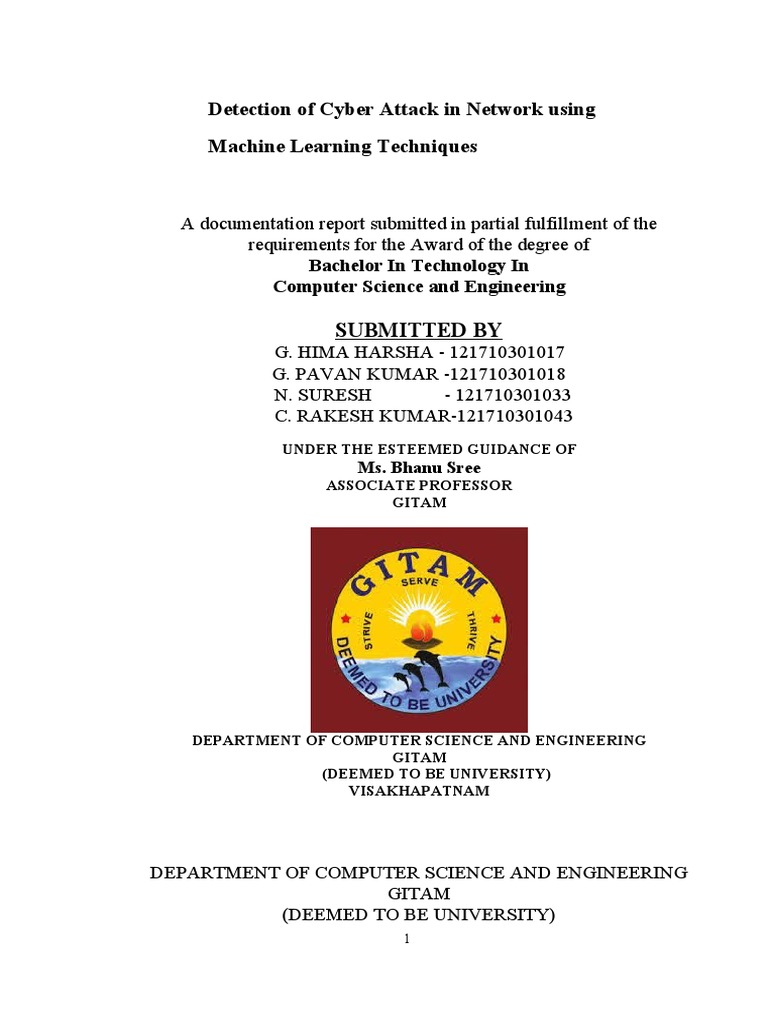 Cyber Attack Detection via Machine Learning | PDF | Support Vector ...