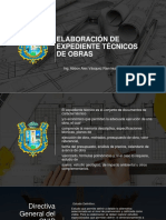 Elaboración de Expediente Técnicos de Obras: Ing. Abbon Alex Vásquez Ramírez, PH.D