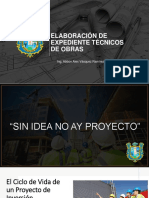 Elaboración de Expediente Técnicos de Obras: Ing. Abbon Alex Vásquez Ramírez, PH.D
