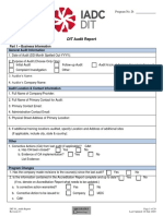 DIT Audit Report: - Business Information General Audit Information