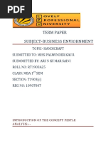Download HANDICRAFT PESTE OF BUSINESS ENVIRONMENT by Arun Saini SN51579670 doc pdf