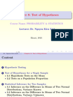 Test Hypotheses Chapter