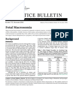 Practice Bulletin: Fetal Macrosomia