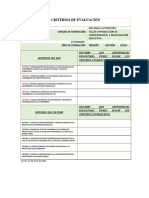 Criterios de Evaluación Ser Decidir