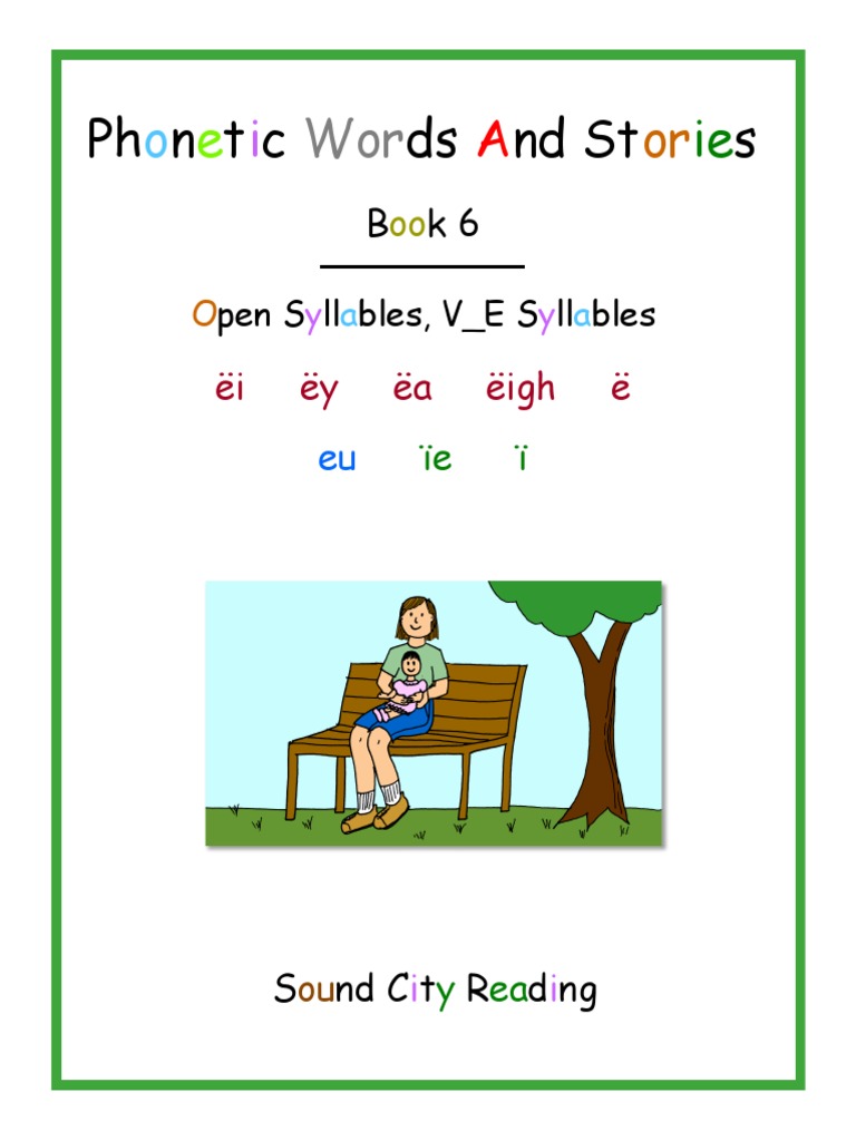 Book 6 Open Syllables VE Syllables PDF Consonant Alphabet