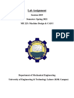 1. MD & CAD - 1 - Lab Assignment # 1