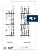 Second Floor Plan Typical Floor Plan (3,4,5) : Mess Kitchen