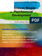 Erik Erikson Stages of Psychosocial Development