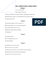 Unitá 1 Dialoghi Per La Crescita Della Lingua Orale