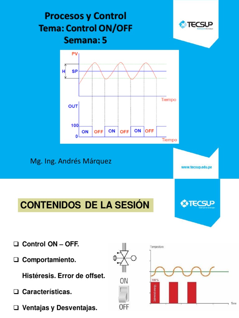 Sesión 05 - Control on-OfF-1 | PDF | Histéresis | Oscilación