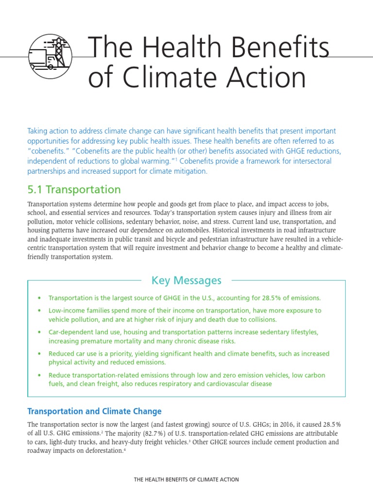 Health Benefits of Climate Action | PDF | Hydraulic Fracturing | Coal