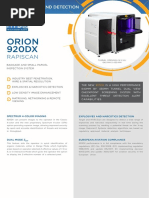 Rapiscan 620XR Datasheet | PDF | Image Scanner | X Ray