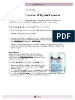 Student Exploration: Colligative Properties: NCVPS Chemistry Fall 2014