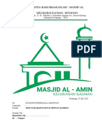 Surat Undangan Panitia Qurban Masjid Al Amin Ketapang