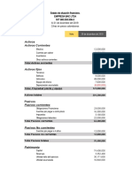 Estado financiero EMPRESA BAC LTDA muestra EVA de $9.078.890