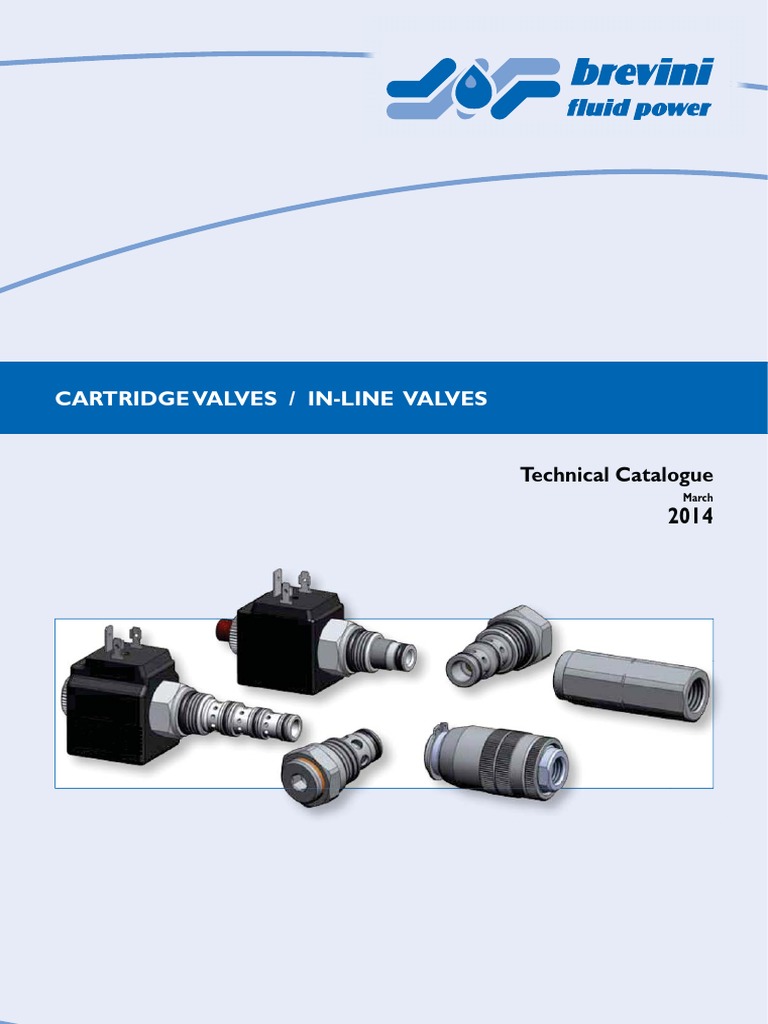 Cartridge Valves / InLine Valves Technical Catalogue PDF