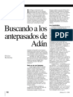 Buscando A Los Antepasados de Adán