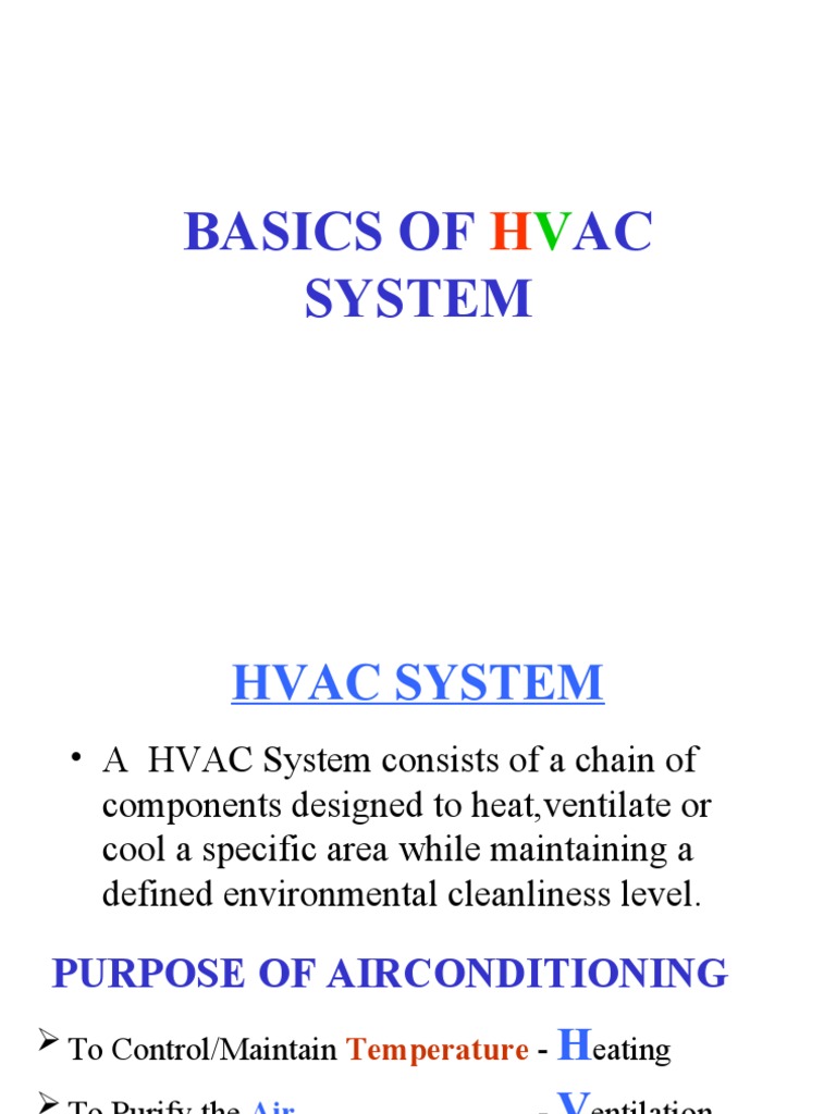 Basics of AC System | PDF | Hvac | Air Conditioning