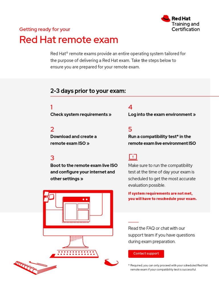 Red Hat Remote Exam: 2-3 Days Prior To Your Exam | PDF | Usb Flash ...