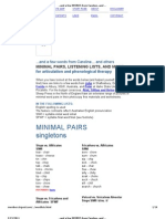 Minimal Pairs Wordlist