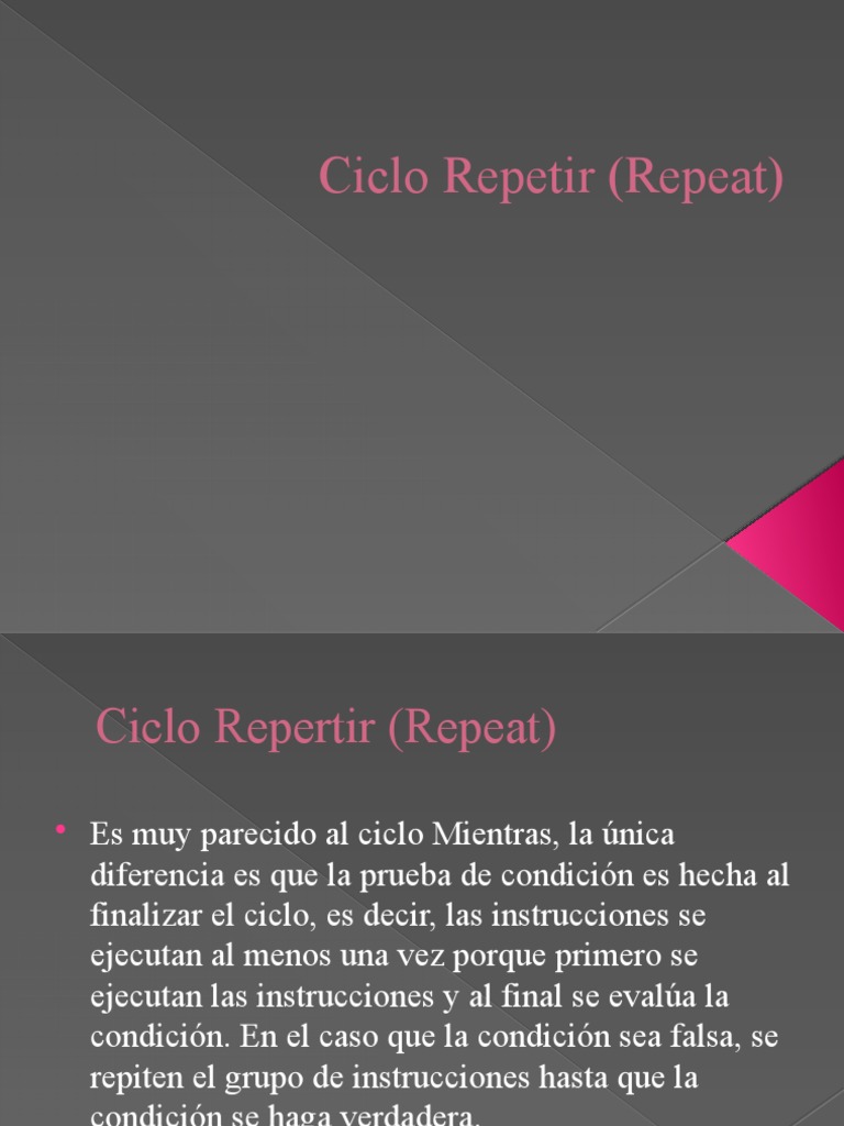 Día 11-Ciclo Repetir (Repeat) | PDF | Salud y bienestar