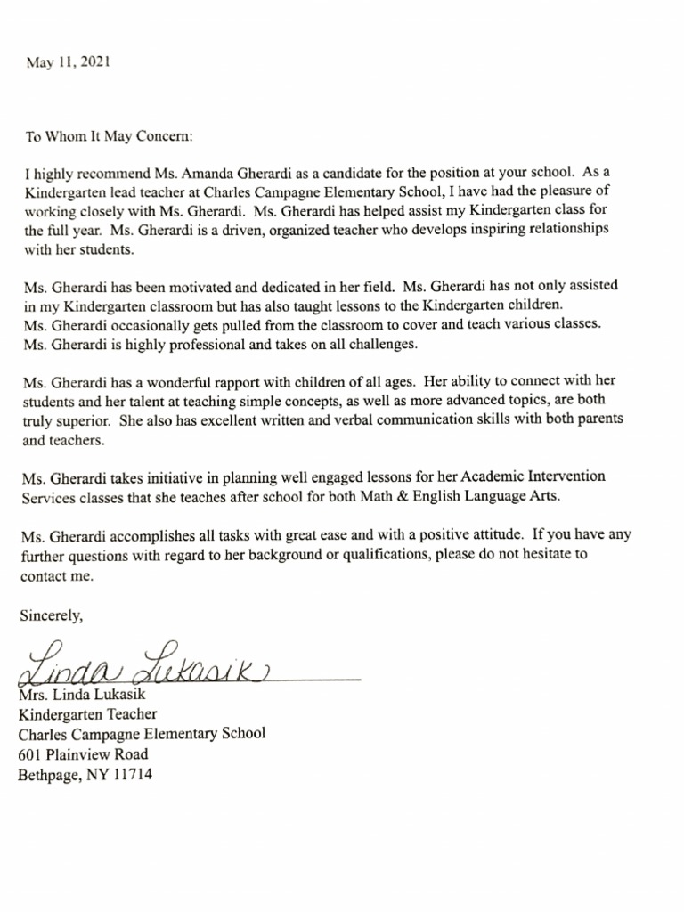 Rec Letter | PDF