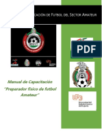 S C F S A: Manual de Capacitación "Preparador Físico de Futbol Amateur"