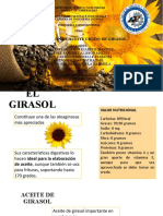 Elaboración de Aceite Crudo de Girasol