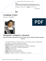 Biografía de Cristóbal Colón (Su Vida, Historia, Bio Resumida)