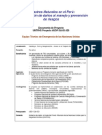 UNTFHS Documento de Proyecto - Desastres Naturales en El Peru