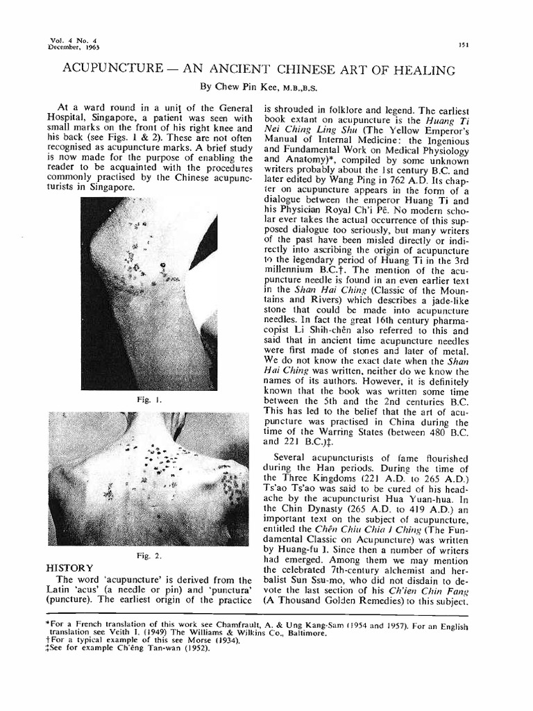 History of Acupuncture in China | PDF | Acupuncture | Medicine