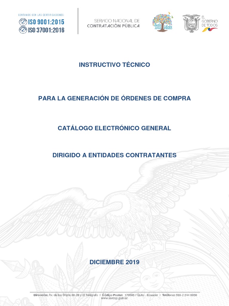 Instructivo para Órdenes de Compra | PDF | Oferta (economía) | Regulación