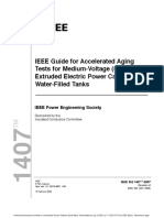 IEEE Guide For Accelerated Aging Tests For Medium-Voltage (5 KV 35 KV) Extruded Electric Power Cables Using Water-Filled Tanks
