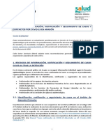 Sistema de Identificación, Notificación y Seguimiento de Casos y Contactos de COVID 19 en Aragón