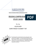 Reading Comprehension Study Guide: For The Accuplacer Computerized Placement Test