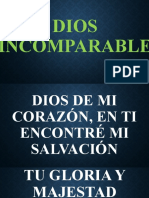 DIOS INCOMPARABLE