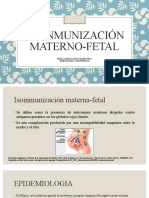 ISOINMUNIZACIÓN MATERNO-FETAL