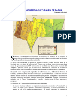 Zonas Geográfico-Culturales de Tarija