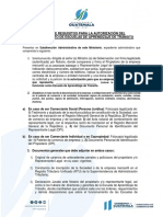 Requisitos para Autorizacion de Escuela de Automovilismo