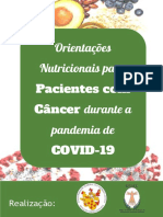 Cartilha Orientacoes Nutricionais para Pacientes Oncologicos Durante A Pandemia de Covid19