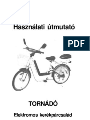 Tornado Elektromos Kerékpár Használati Útmutató | PDF